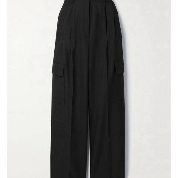 Maesa pleated woven wide-leg cargo pants - Picture 2 of 7